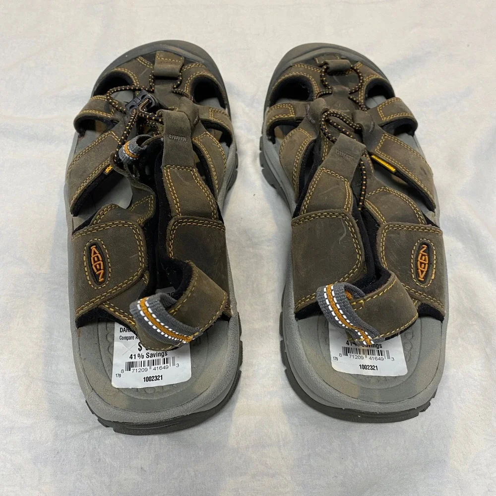 KEEN Newport H2 Sport Sandals Men's Size 10.5 Dark Shadow Inca Gold